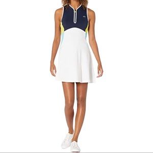 Lacoste Womens Women's Sport Sleeveless Colorblock Tennis/Pickleball Dress